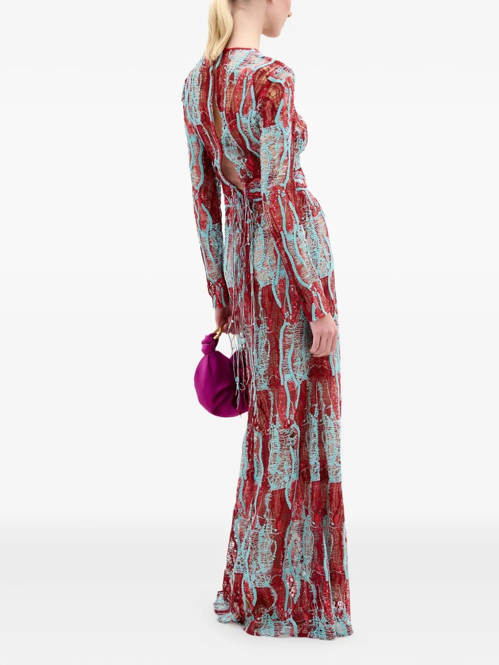 Silvia Tcherassi Barisa jurk Blauw
