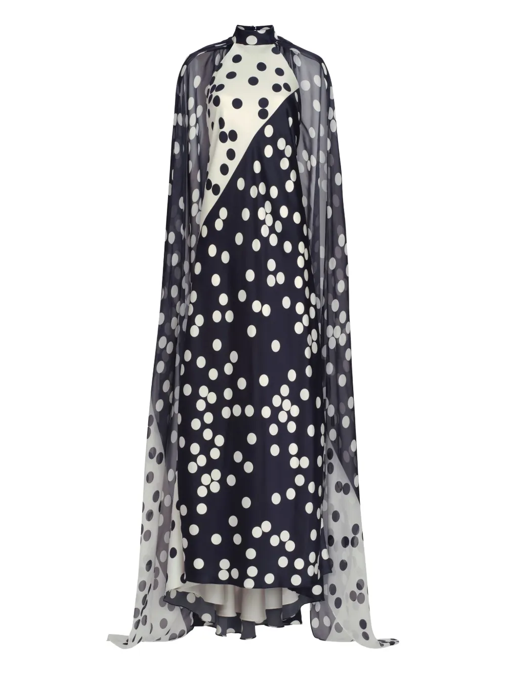 Silvia Tcherassi Cape-Kleid mit Polka Dots | Blau | Image 1