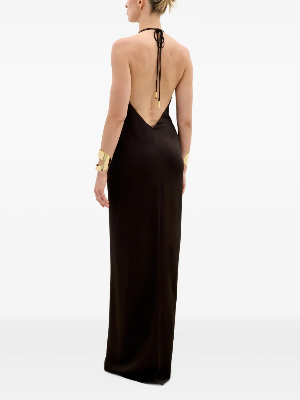 Silvia Tcherassi Rowan jurk Bruin