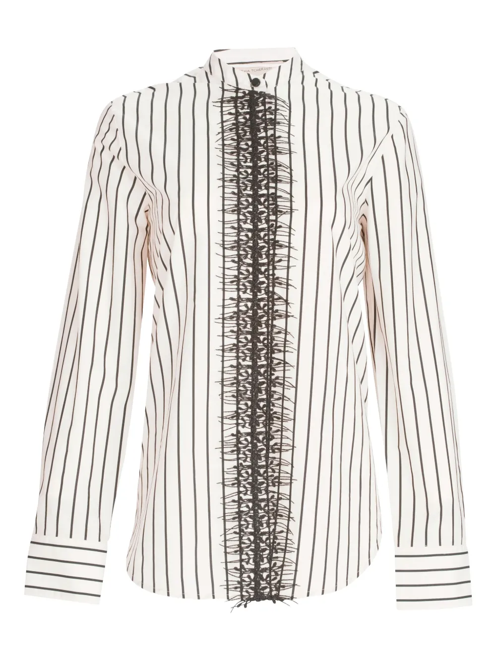 Silvia Tcherassi blouse Isabell à rayures | noir | Image 1