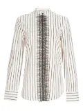 Silvia Tcherassi Isabell striped blouse - Black