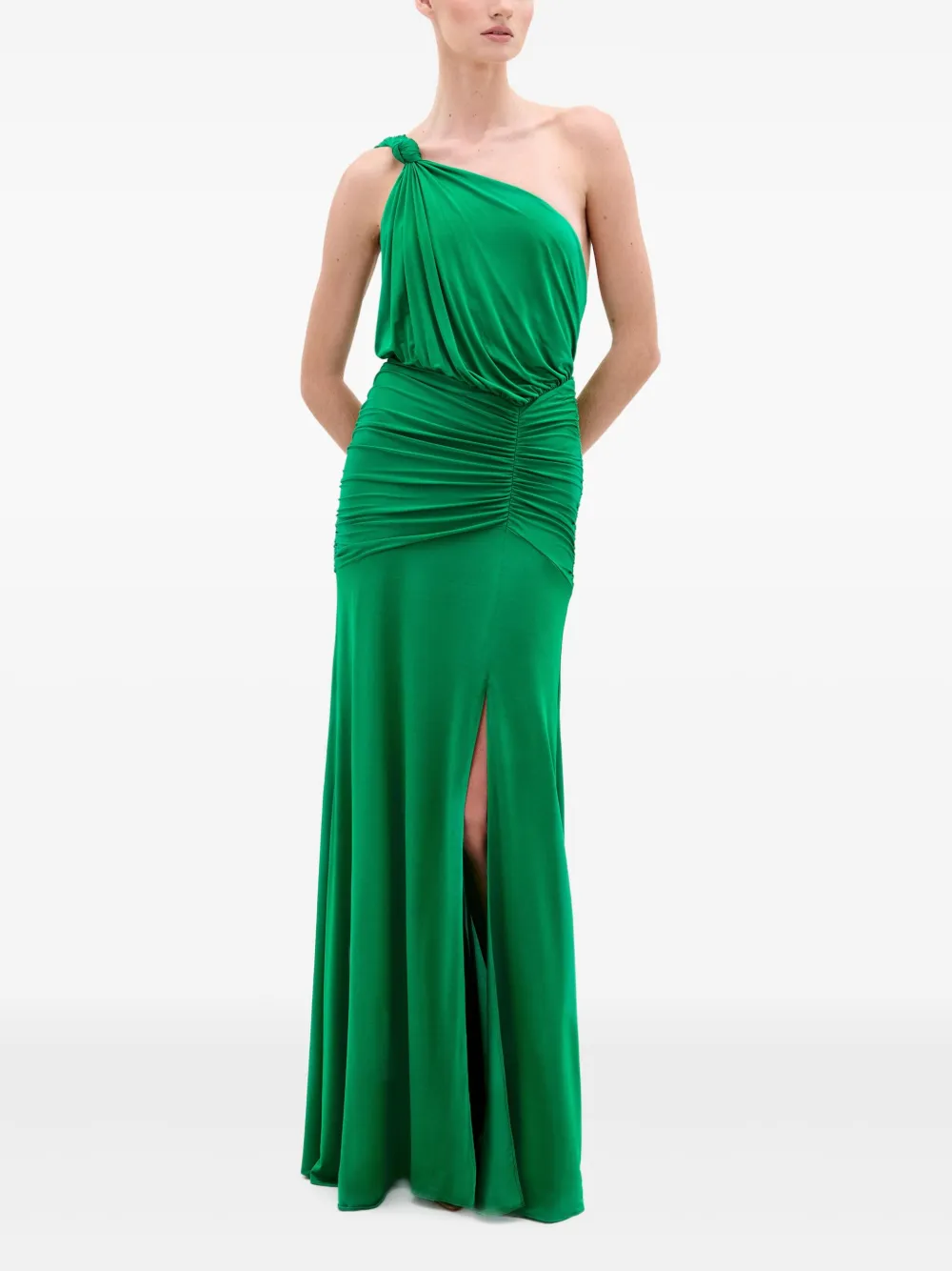 Silvia Tcherassi Asymmetrische avondjurk Groen