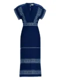 Silvia Tcherassi Ady midi dress - Blue