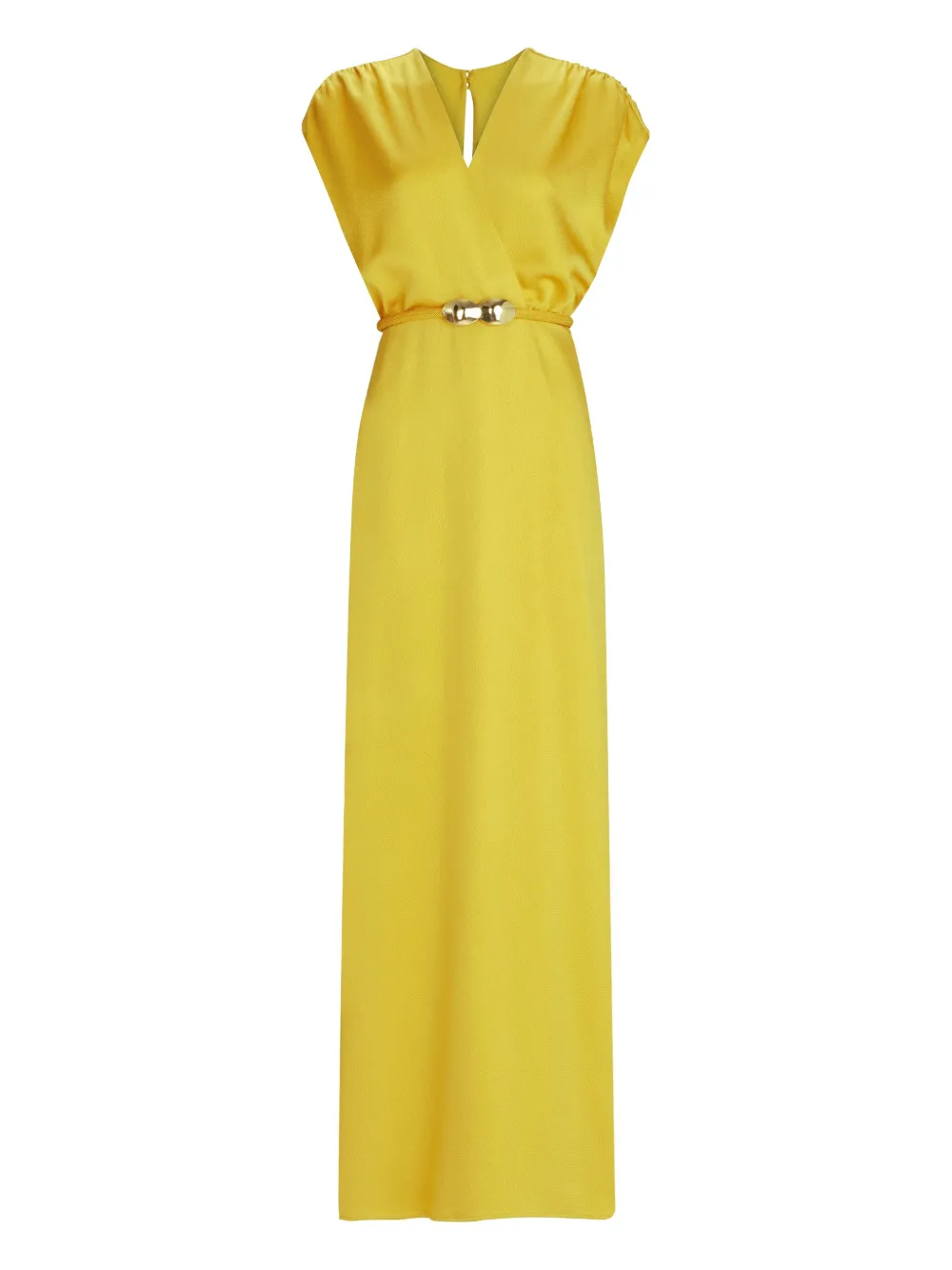 Silvia Tcherassi vestido largo con cinturón | amarillo | Image 1