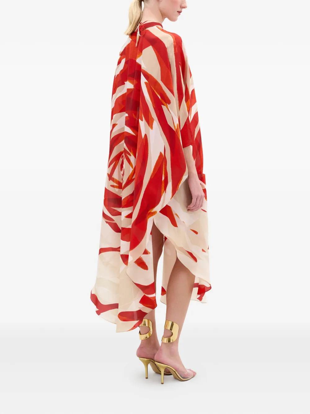 Silvia Tcherassi Elea jurk Rood