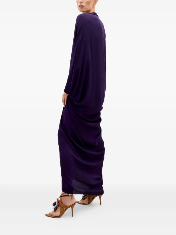 Silvia Tcherassi Fiore Dress Purple FARFETCH IN