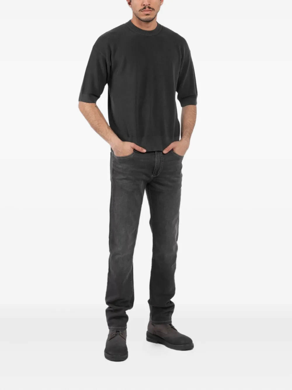 atomo factory Strukturierter Strickpullover | T-Shirts | Image 2