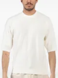 atomo factory ribbed short-sleeve T-shirt - White