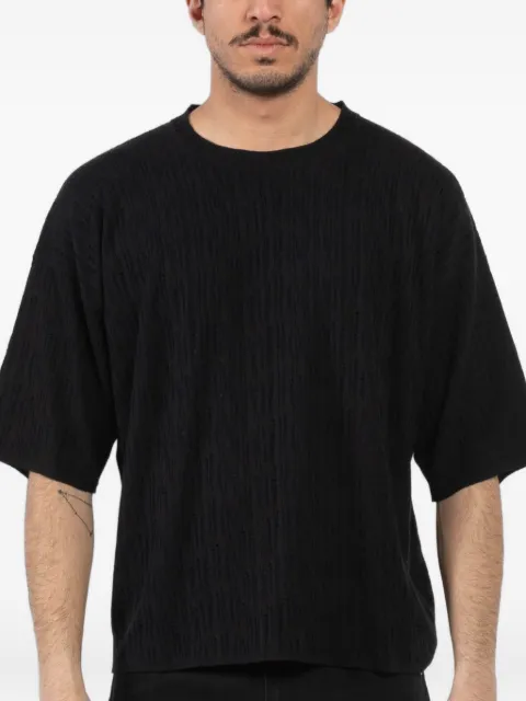 atomo factory textured short-sleeve T-shirt