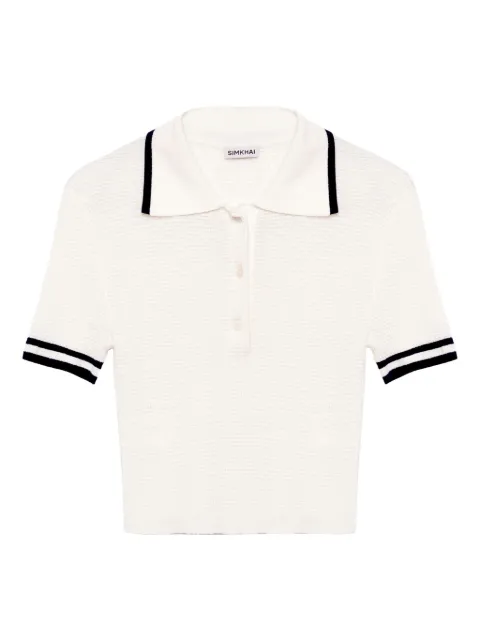 Simkhai Whitten polo top