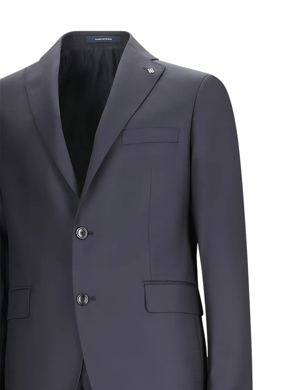 Tagliatore Wollen pak met twee knopen Blauw
