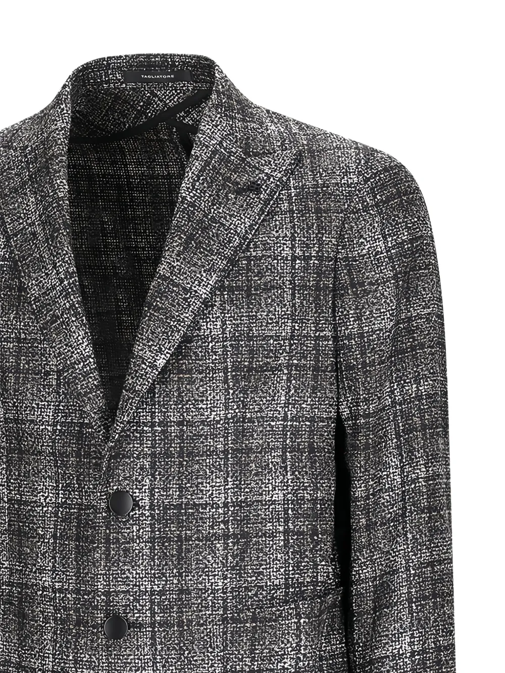 Tagliatore Geruite blazer met twee knopen Zwart