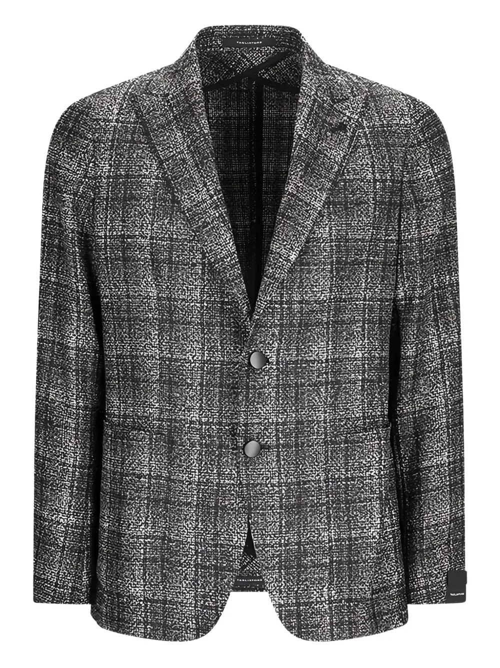 Tagliatore checked-pattern two-button blazer Zwart