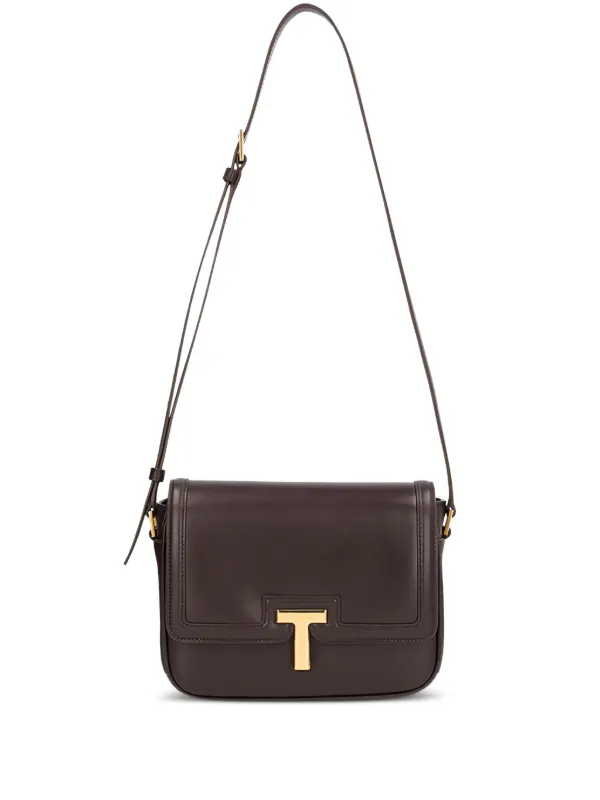Tom Ford Wallis Leather Shoulder Bag in Brown