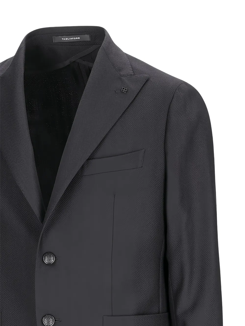 Tagliatore Blazer met visgraatpatroon Grijs