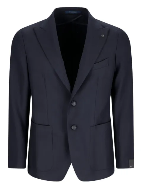 Tagliatore single-breasted herringbone jacket