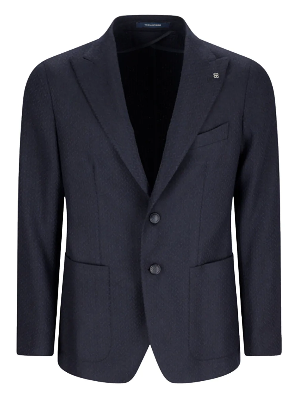 Tagliatore Jack met visgraatmotief Blauw
