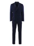 Brian Dales double-breasted long-sleeve suit - Blue