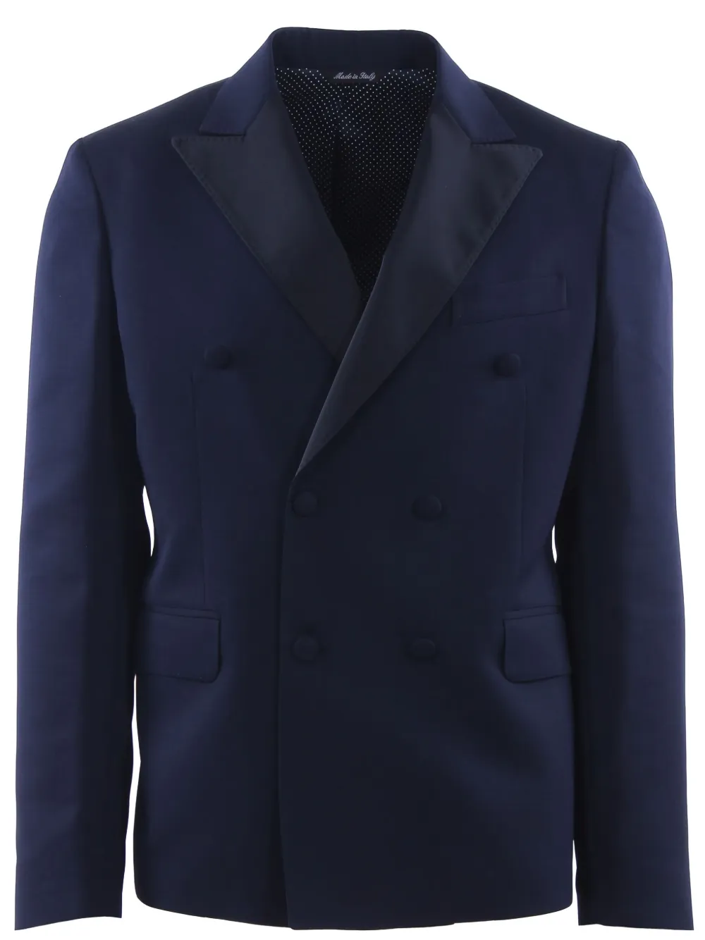 Brian Dales Double-breasted Long-sleeve Suit In Blue