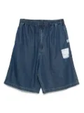 Maison MIHARA YASUHIRO elasticate-waist patch-pocket shorts - Blue
