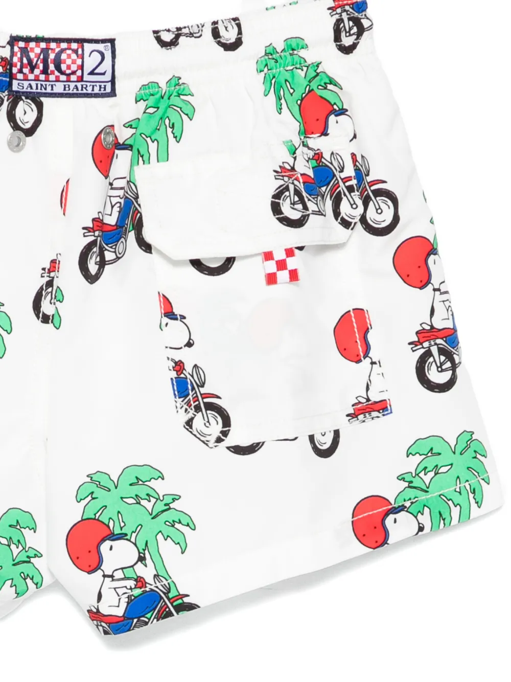 MC2 Saint Barth Kids x Snoopy Peanuts printed swim shorts Wit