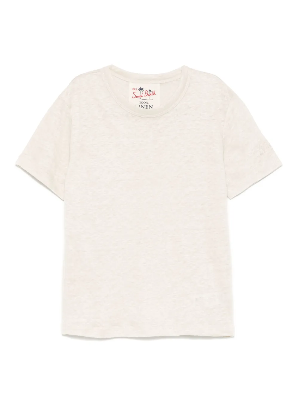 MC2 Saint Barth Kids linen T-shirt | Neutrals | Image 1