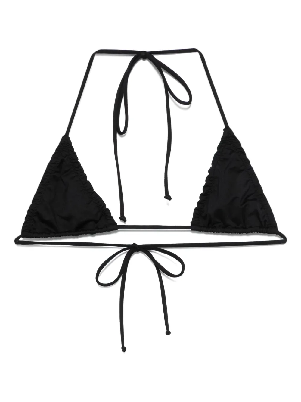 Mc2 Saint Barth Triangle-cup Bikini Top In Black