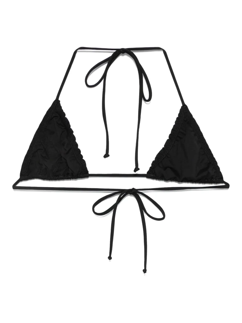 Mc2 Saint Barth Triangle-cup Bikini Top In Black