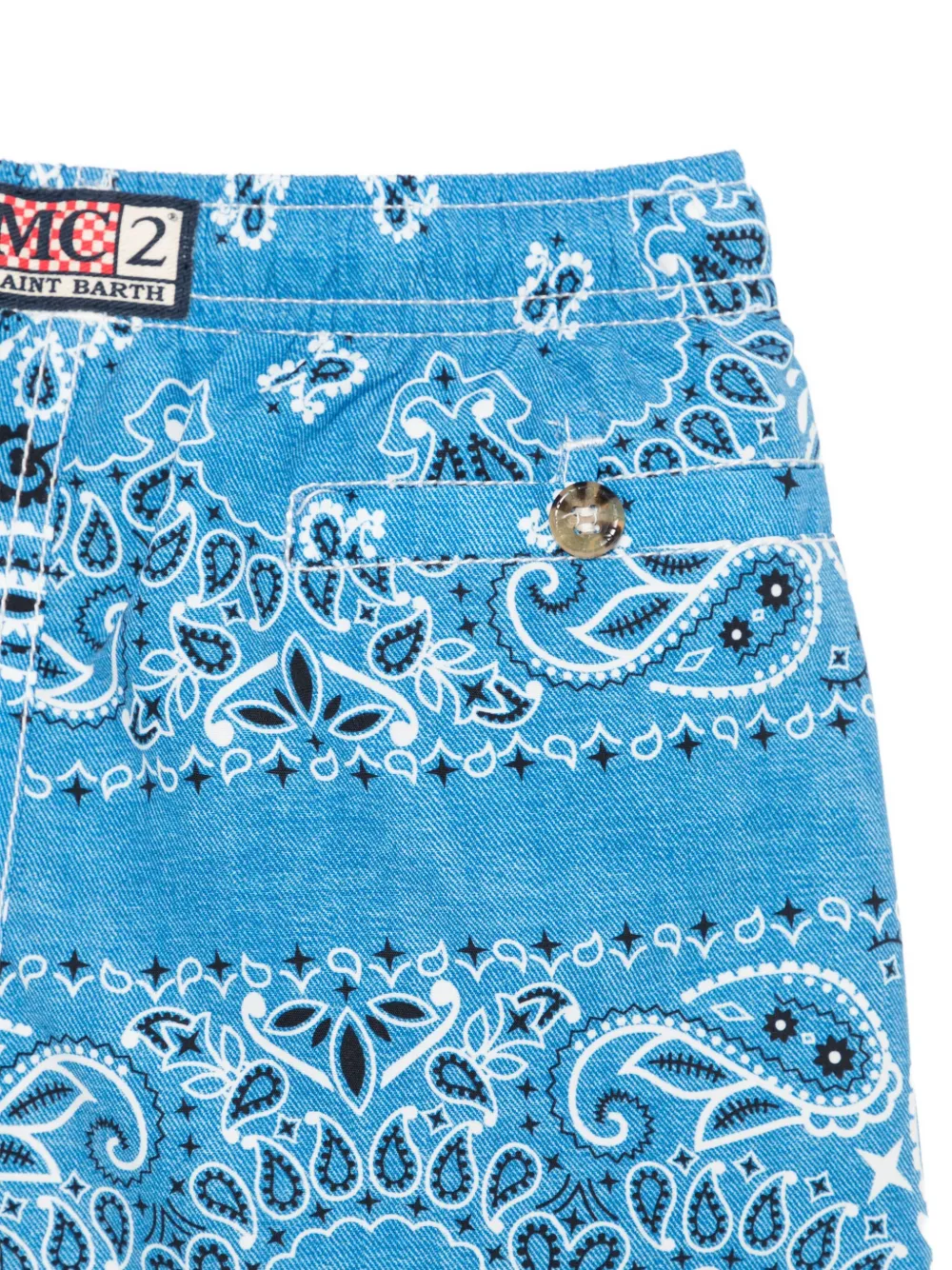 MC2 Saint Barth Kids bandana-print swim shorts Blauw