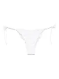 MC2 Saint Barth floral-embroidered bikini briefs - White
