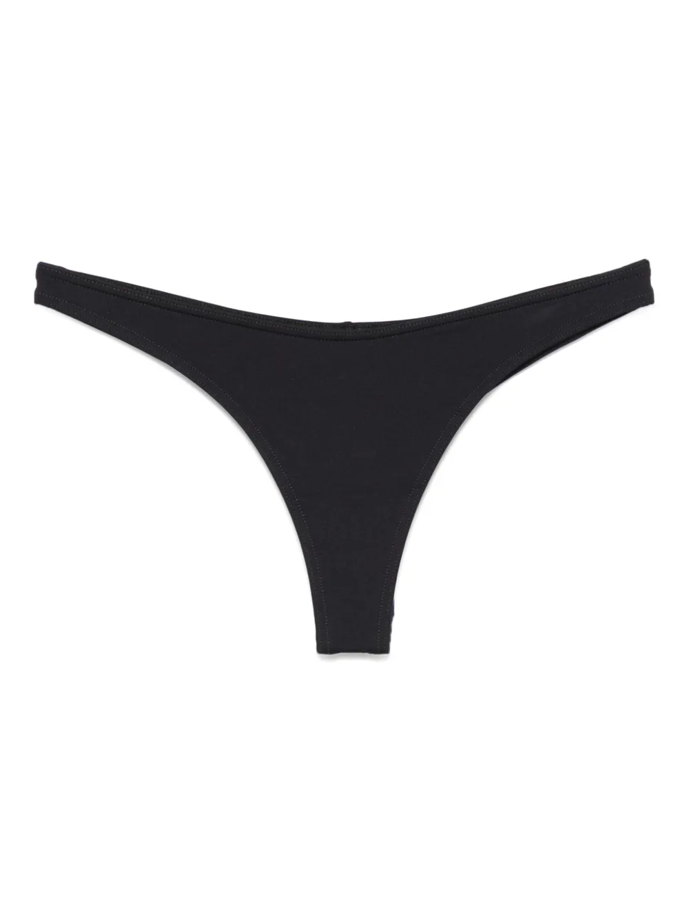 Mc2 Saint Barth Mid-rise Bikini Briefs In Black