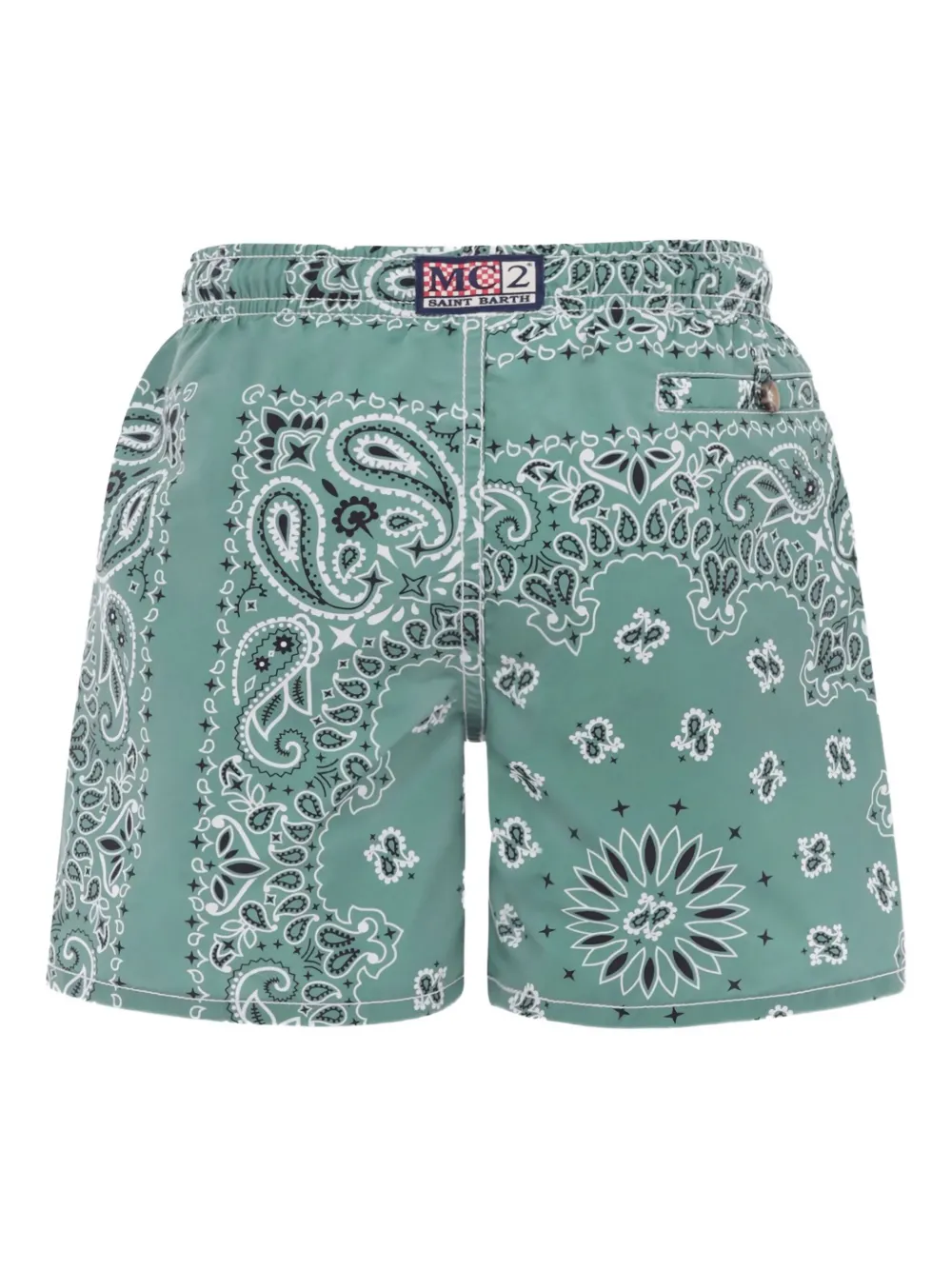 MC2 Saint Barth Kids paisley-print swim shorts Groen