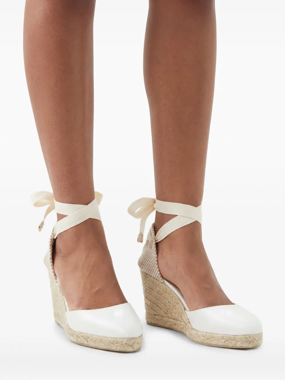 Castañer Joyce-8-006 espadrilles met hak Wit