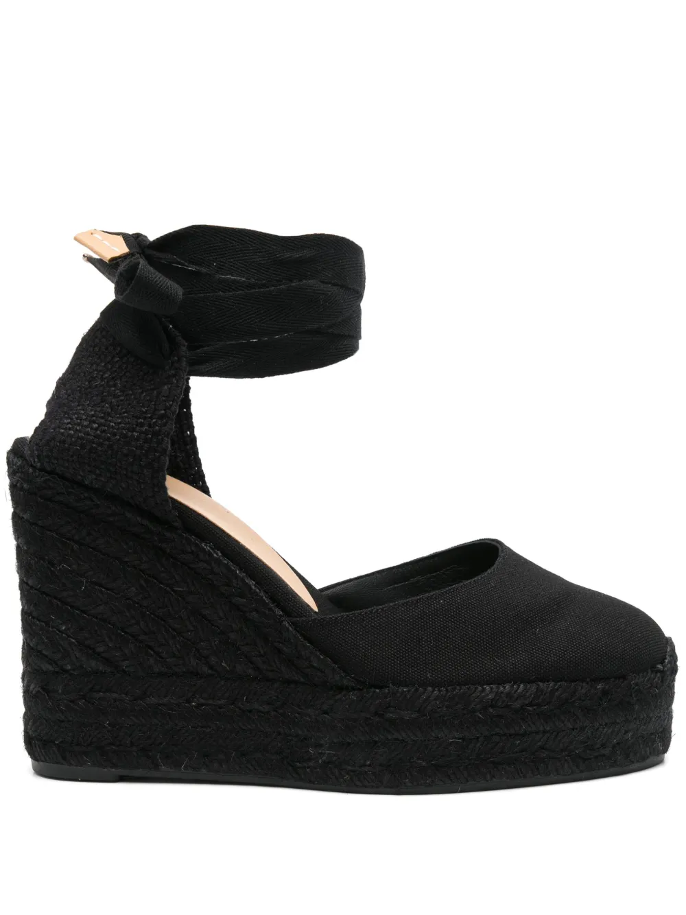 Castañer 115mm Carina wedge sandals Black