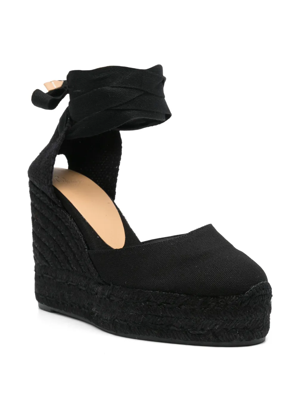 Castañer 115mm Carina wedge sandals Black