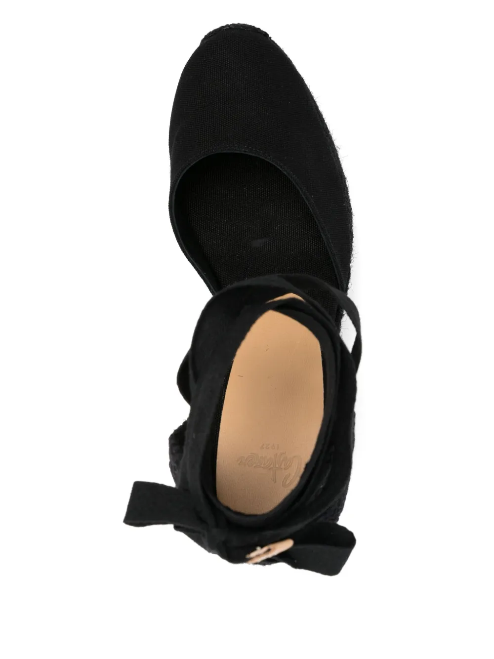 Castañer 115mm Carina wedge sandals Black