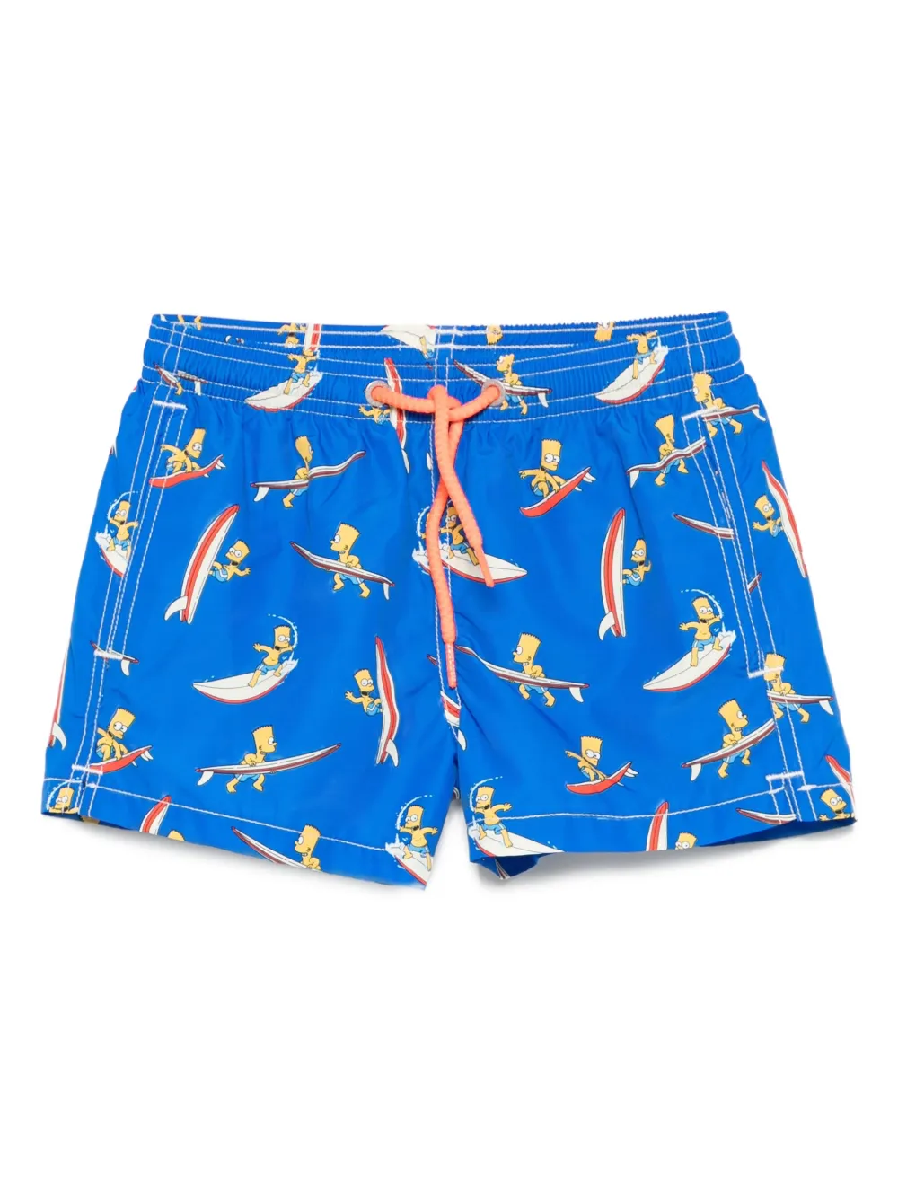 Mc2 Saint Barth X The Simpsons Drawstring-waist Swim Shorts In Blue