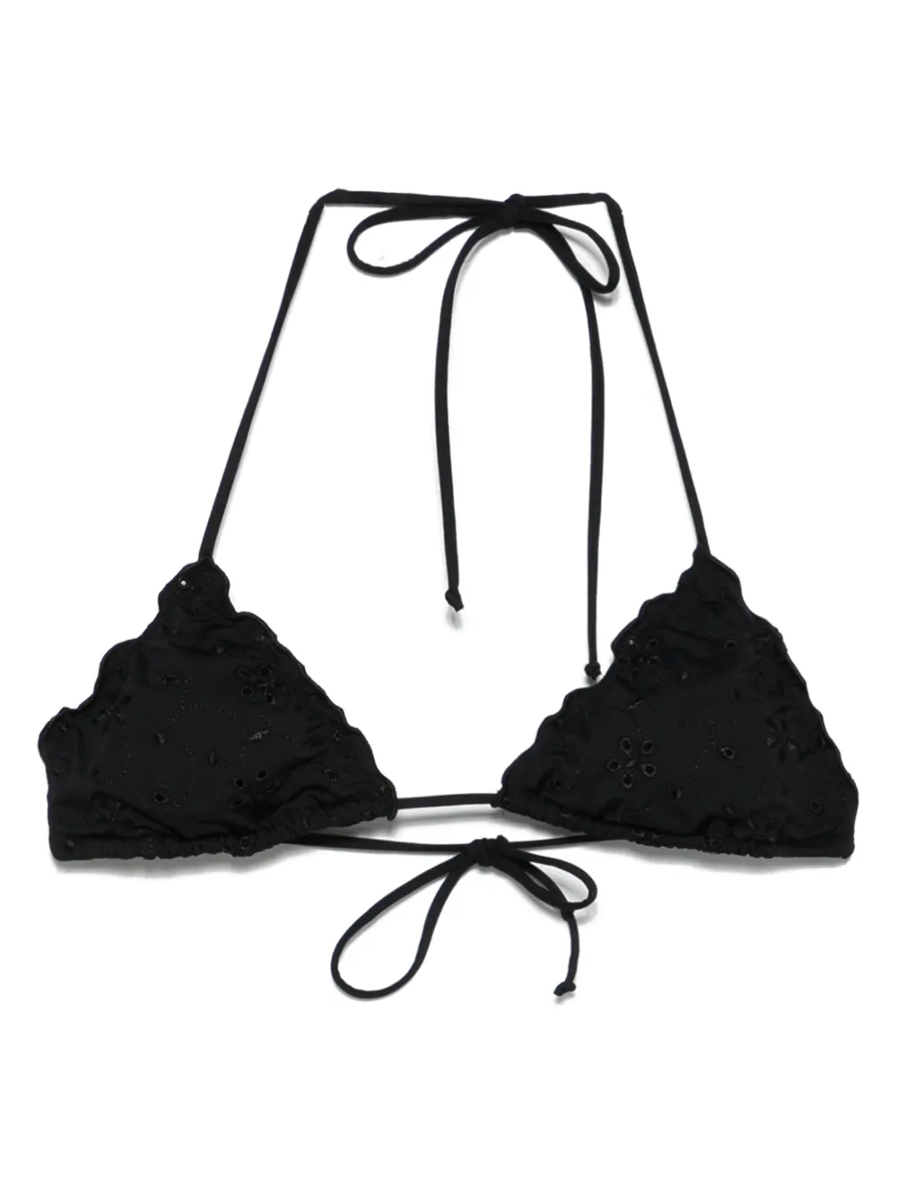 Mc2 Saint Barth Sagittarius Bikini Top In Black