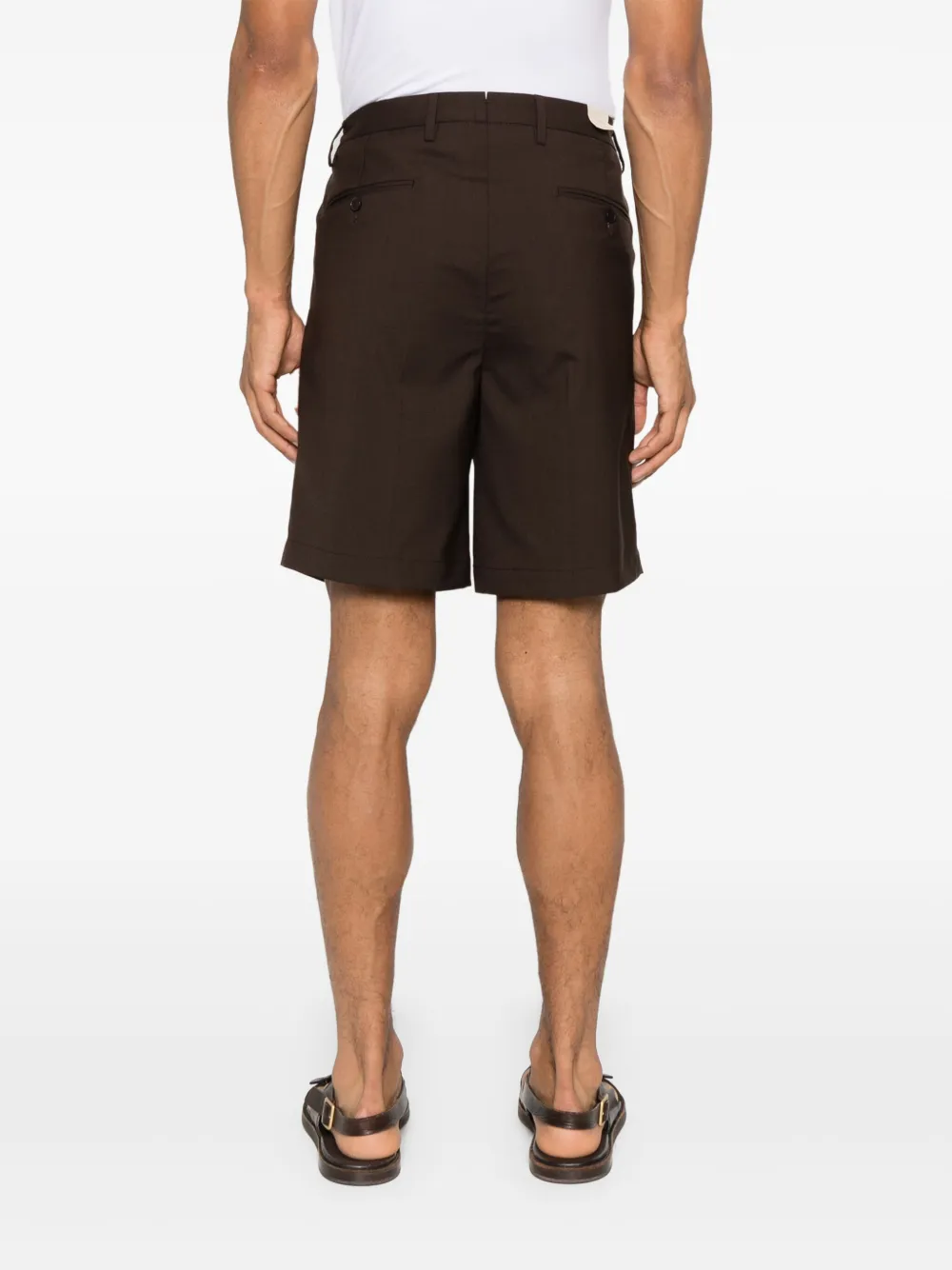 Briglia 1949 Geplooide shorts Bruin