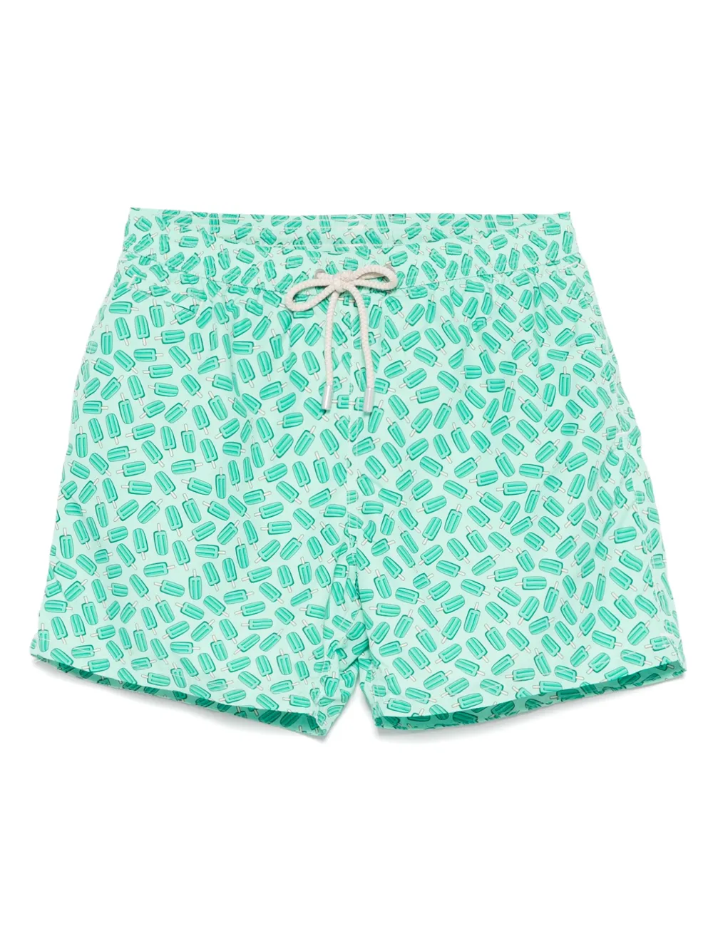 MC2 Saint Barth graphic-print swim shorts | Green | Image 1