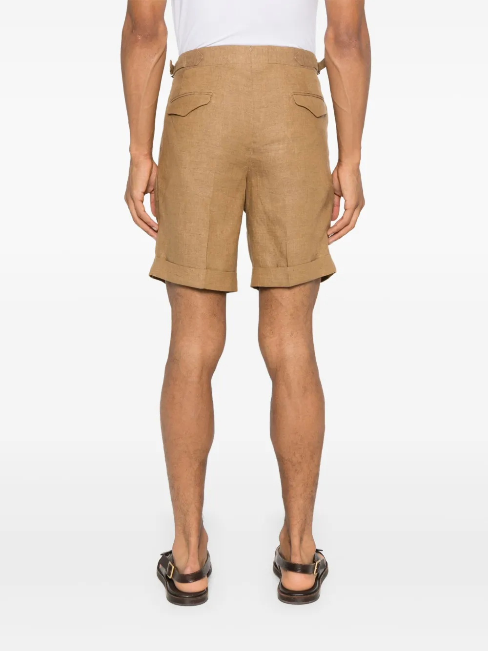 Briglia 1949 Geplooide shorts Bruin