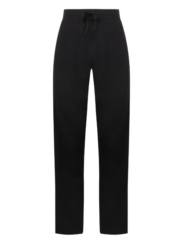 Le Kasha Organic Cotton Straight-leg Trousers in Black