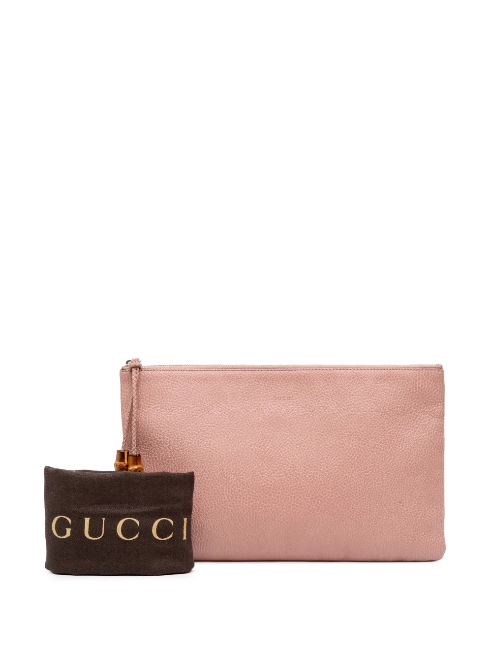 Gucci Pre-Owned 2016-2024 バンブー タッセル レザー クラッチ