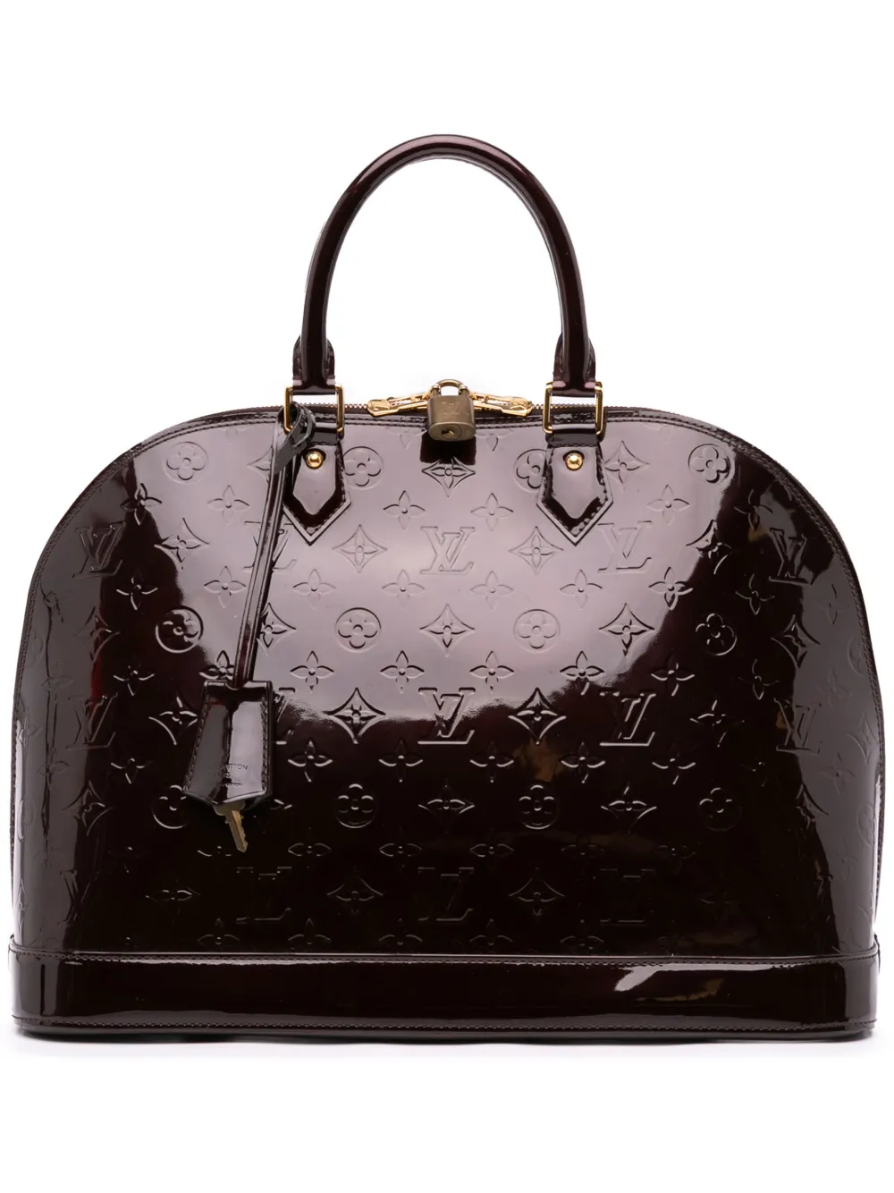 Louis Vuitton Pre-Owned 2009s モノグラム ヴェルニ アルマ GM ハンドバッグ - パープル Louis Vuitton Pre-Owned 2009s モノグラム ヴェルニ アルマ GM ハンドバッグ - パープル
