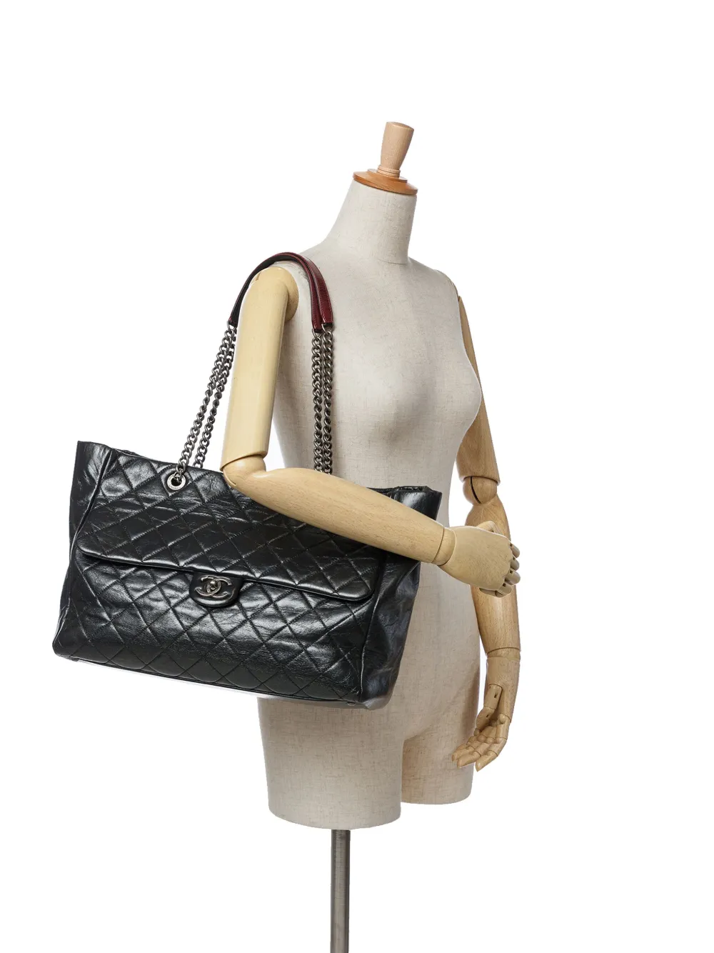 CHANEL Pre-Owned tote Duo Color grande de piel de becerro glaseada y capitonada 2014 | Estilos de archivo | Image 2