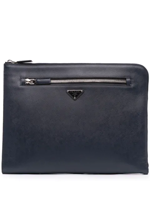 Prada Pre-Owned bolso de mano Saffiano Lux Zip Portfolio 2013-2024