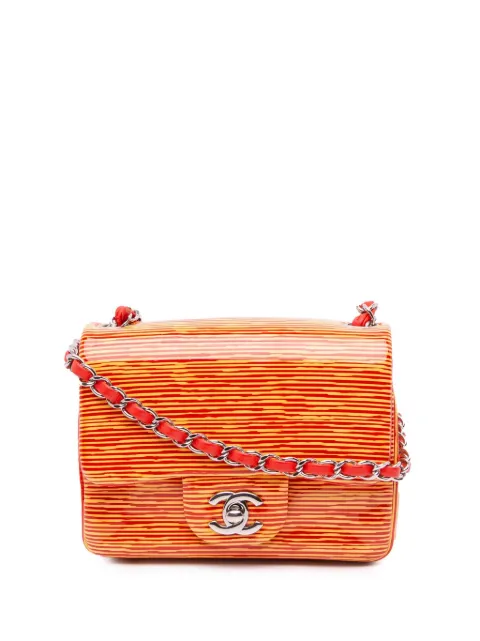 CHANEL Pre-Owned мини-сумка через плечо Square Classic Patent Single Flap (2013-2014 годы)