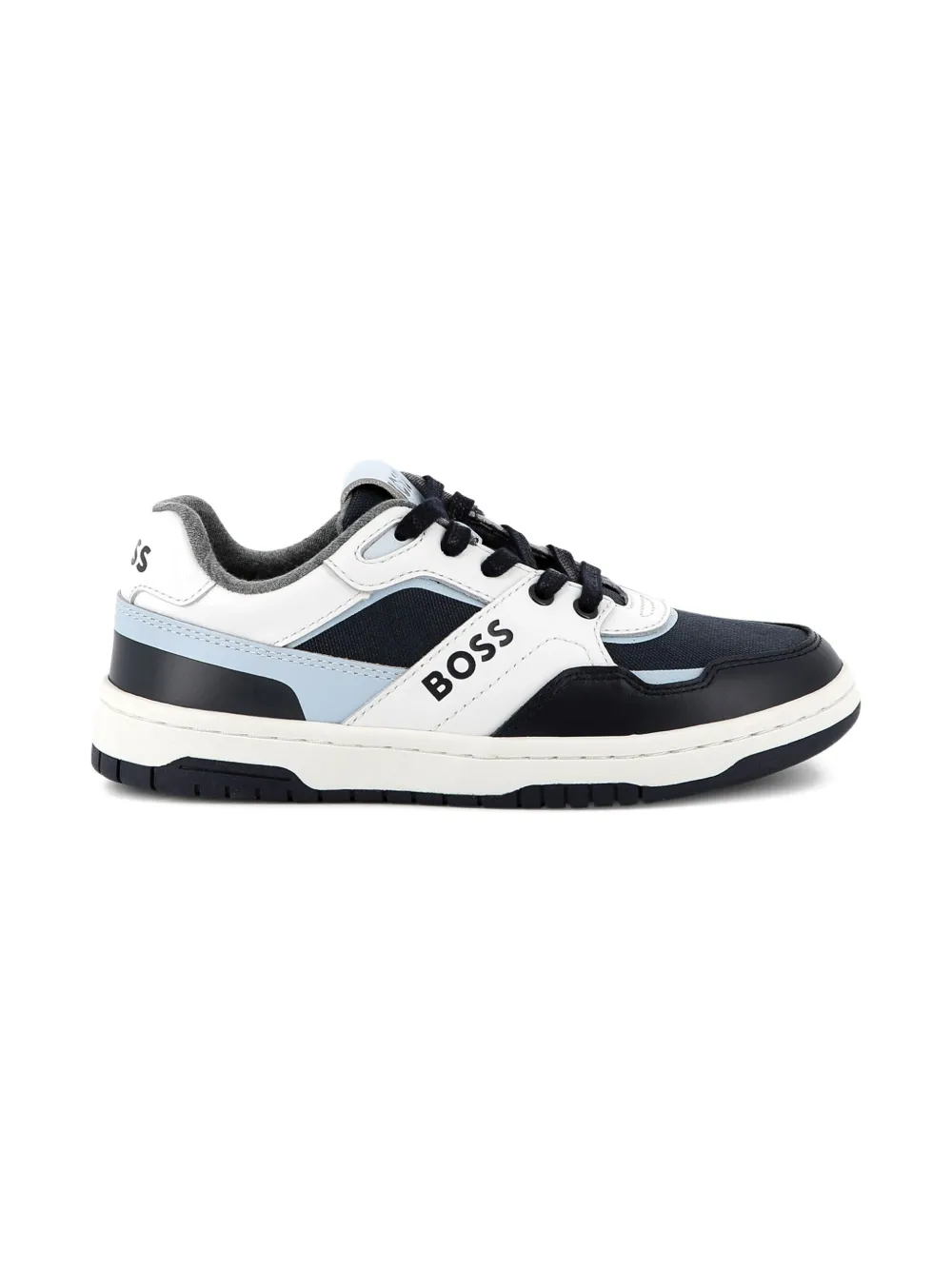 BOSS Kidswear Low-top sneakers met vlakken Wit