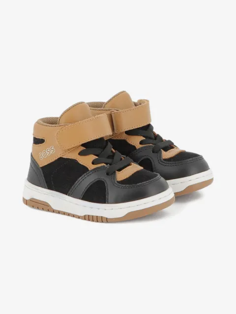 BOSS Kidswear high-top sneakers med burrelukning