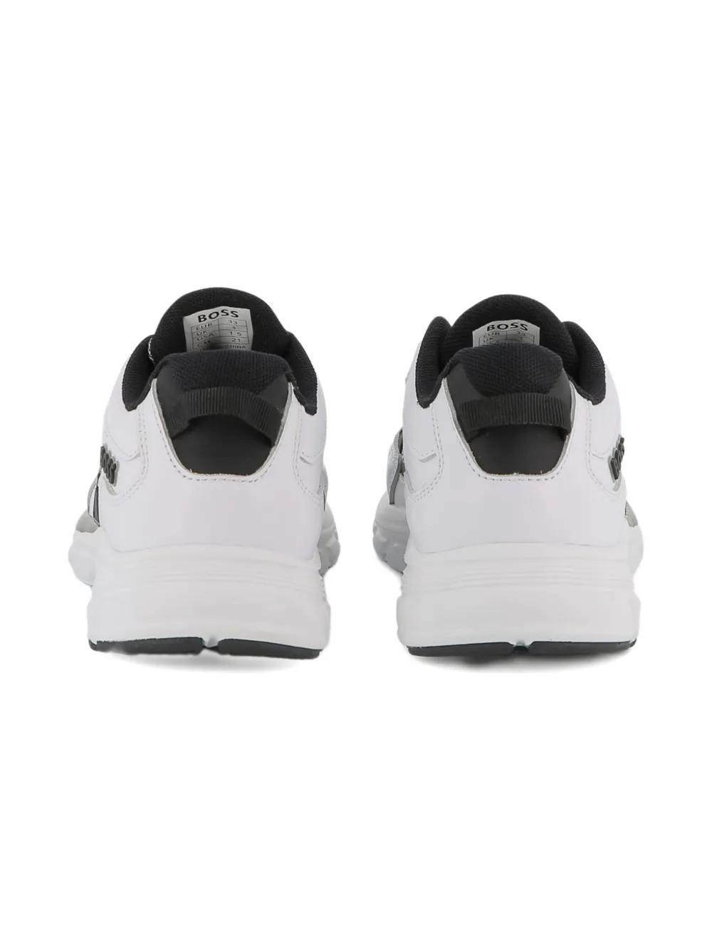 BOSS Kidswear mesh-panelled sneakers White